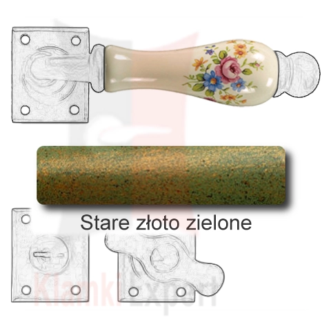 Stare złoto zielone