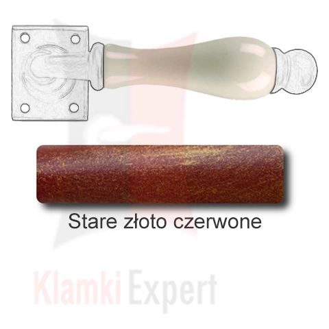 Stare złoto czerwone