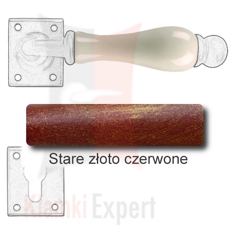Stare złoto czerwone