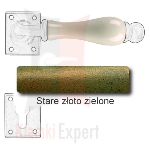 Stare złoto zielone