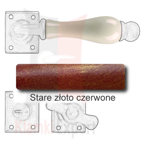Stare złoto czerwone