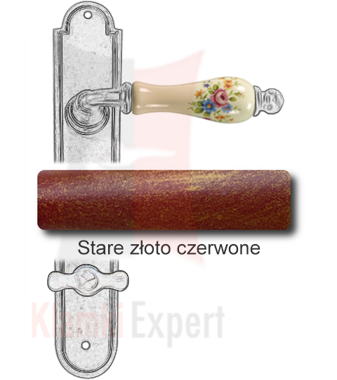 Stare złoto czerwone