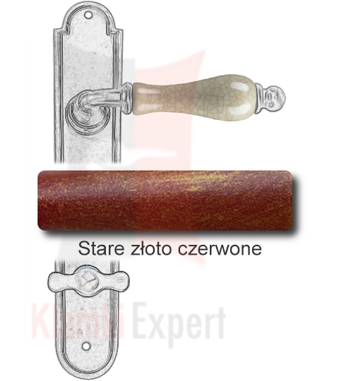 Stare złoto czerwone