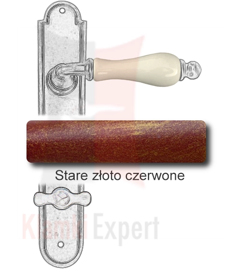 Stare złoto czerwone