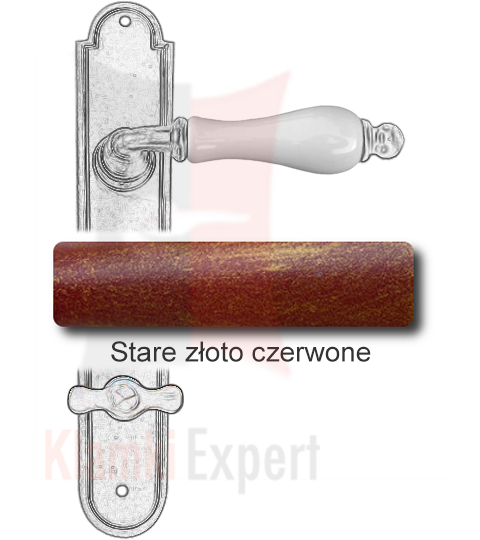 Stare złoto czerwone