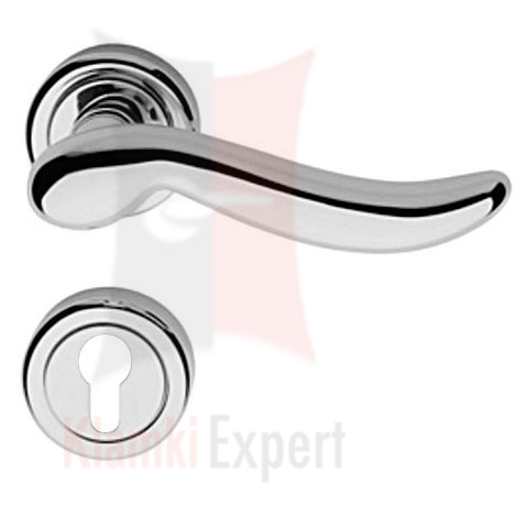 Klamka z rozetą na wkładkę