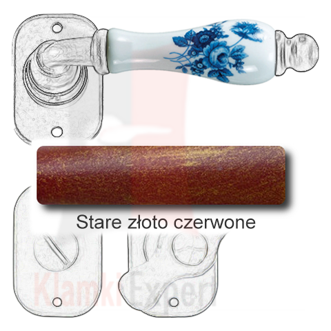 Stare złoto czerwone