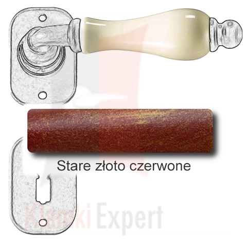 Stare złoto czerwone