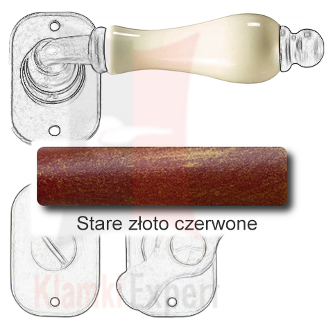 Stare złoto czerwone