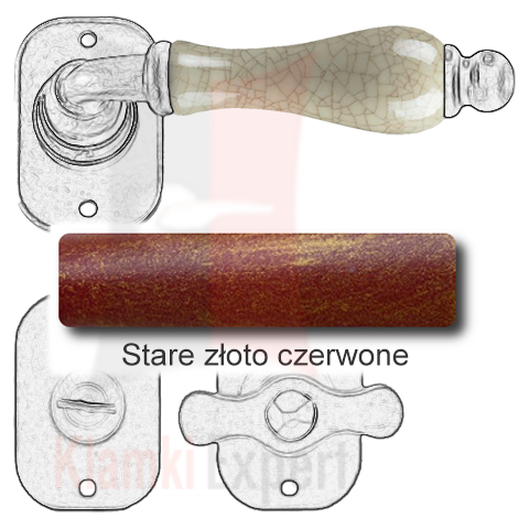 Stare złoto czerwone