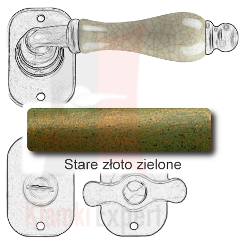 Stare złoto zielone