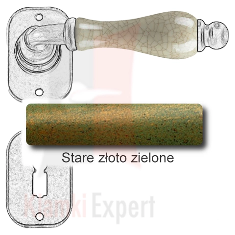 Stare złoto zielone