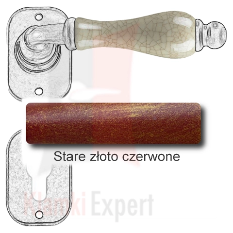 Stare złoto czerwone