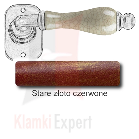 Stare złoto czerwone