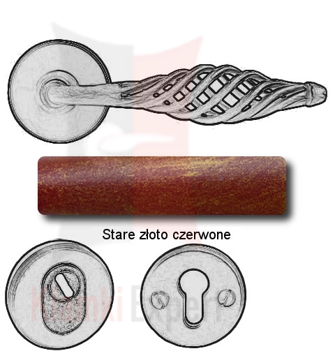 Stare złoto czerwone