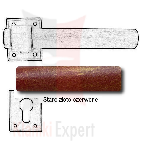 Stare złoto czerwone
