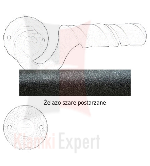 żelazo szare postarzane