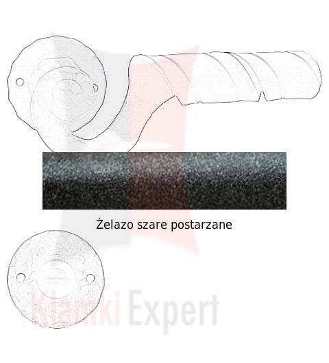 żelazo szare postarzane