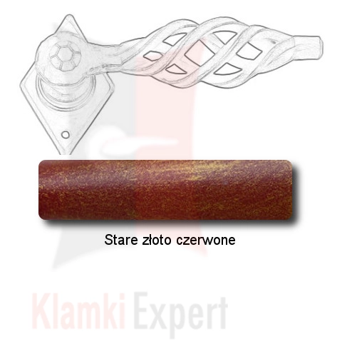 Stare złoto czerwone