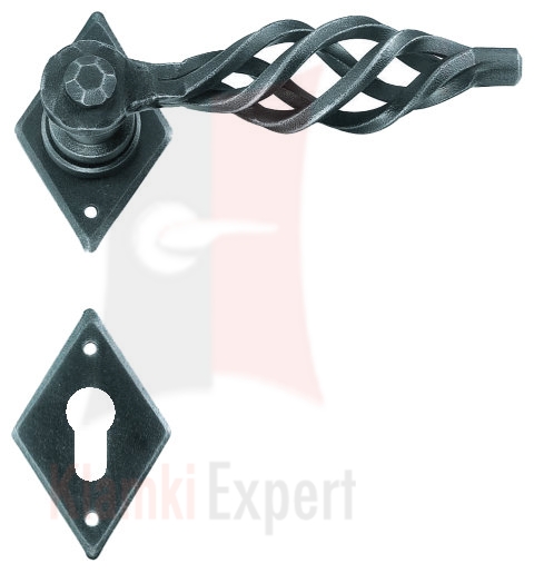 Klamka Londra 2301 w kolorze żelazo szare postarzane