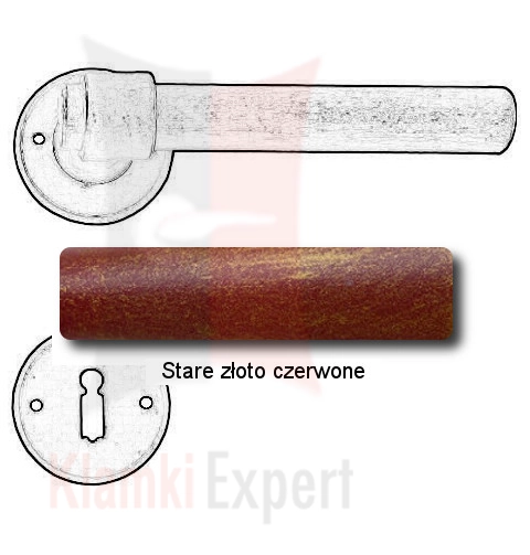Stare złoto czerwone