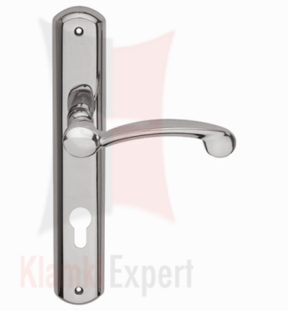 Klamka Nota z otworem na wkładkę, kolor Cr chrom błyszczący