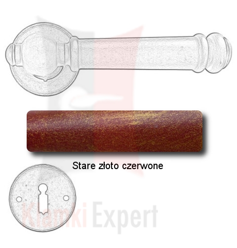 Stare złoto czerwone