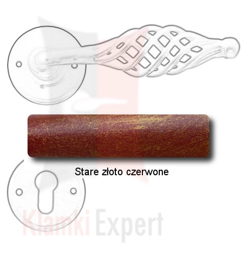 Stare złoto czerwone