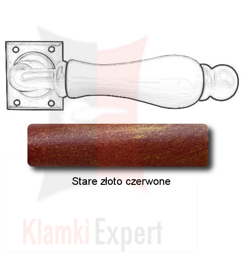 Stare złoto czerwone