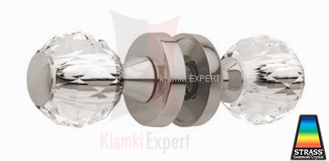 Gałka kryształowa Veronica kolor CR chrom błyszczący