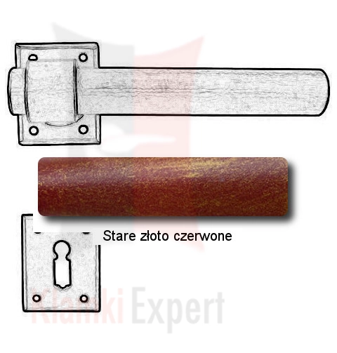 Stare złoto czerwone