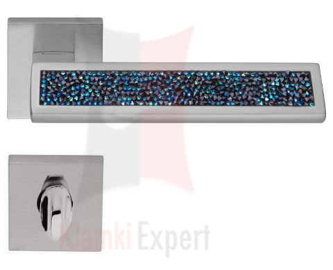 Klamka Riflesso Rocks Blu z blokadą wc