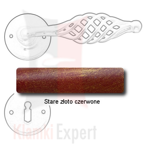 Stare złoto czerwone