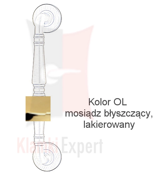 Kolor OL mosiądz błyszczący, lakierowany