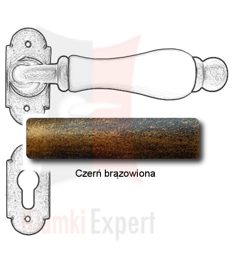Czerń brązowiona
