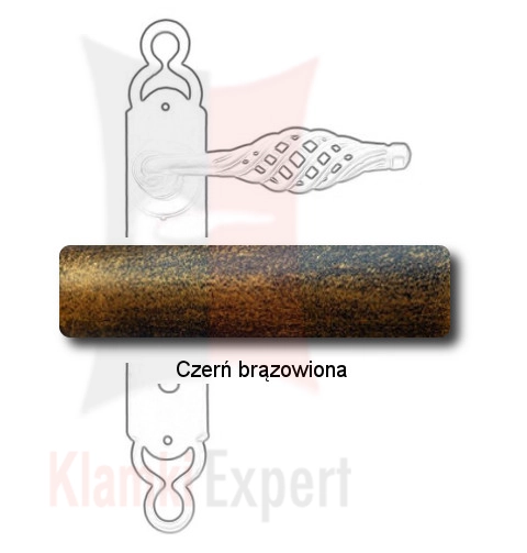 Czerń brązowiona