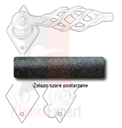 Żelazo szare postarzane