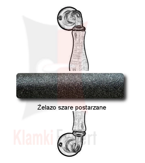 Żelazo szare postarzane