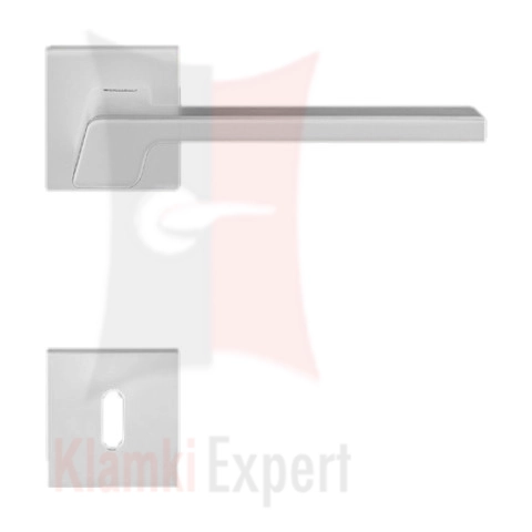 Klamka Stream Zincral 024, kolor BA biały matowy na klucz