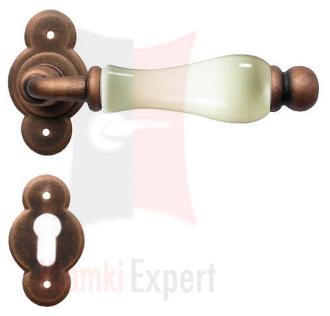 Klamka Vienna w kolorze czerń miedziana