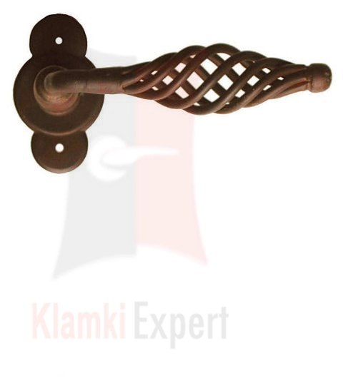 Klamka Budapest 2801 w kolorze rdza starodawna