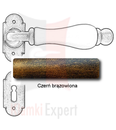 Czerń brązowiona