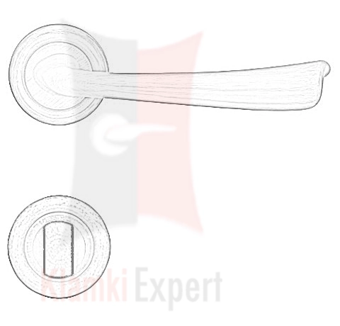 Klamka z blokadą WC
