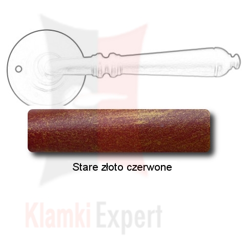 Stare złoto czerwone