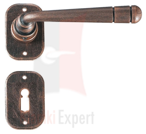 Klamka Berna 2110 w kolorze czerń miedziana