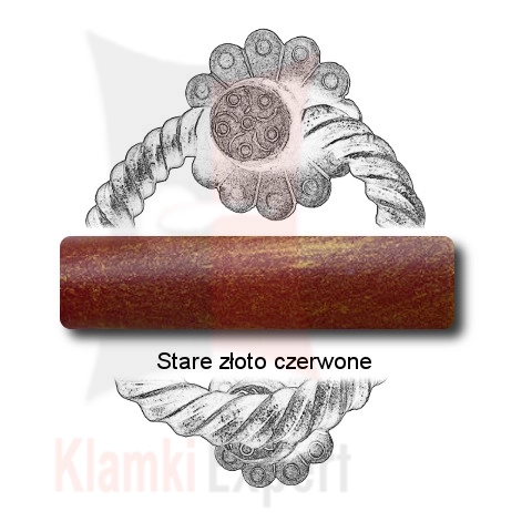 Stare złoto czerwone