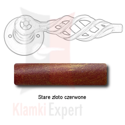 Stare złoto czerwone