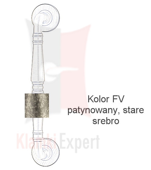Kolor FV patynowany, stare srebro