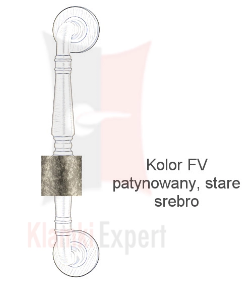 Kolor FV patynowany, stare srebro