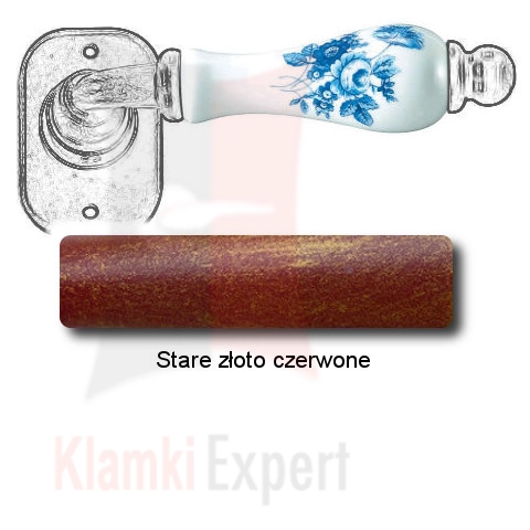 Stare złoto czerwone